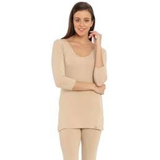 JOCKEY LADIES THERMAL INNER SET (WHITE AND CHARCOLE COLOR)