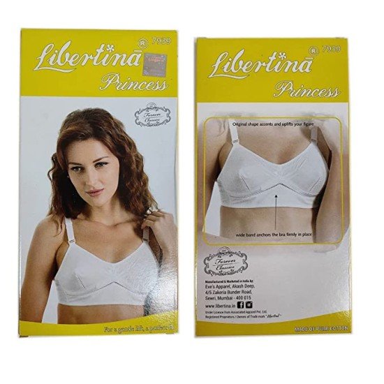Libertina Bra princess (Pack of 2) White Non-Wired Full Coverage Bra